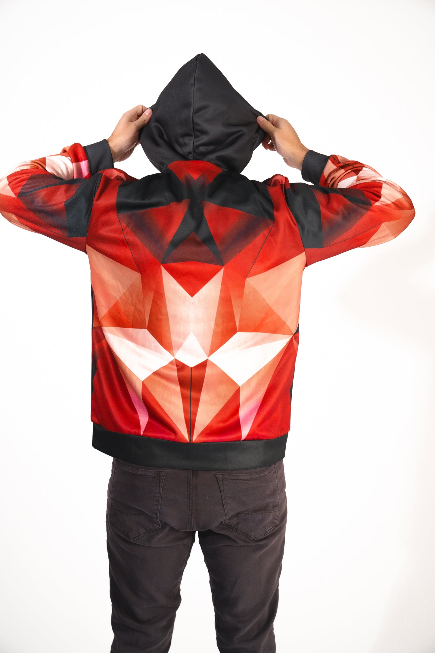 Red Fractal Hoodie