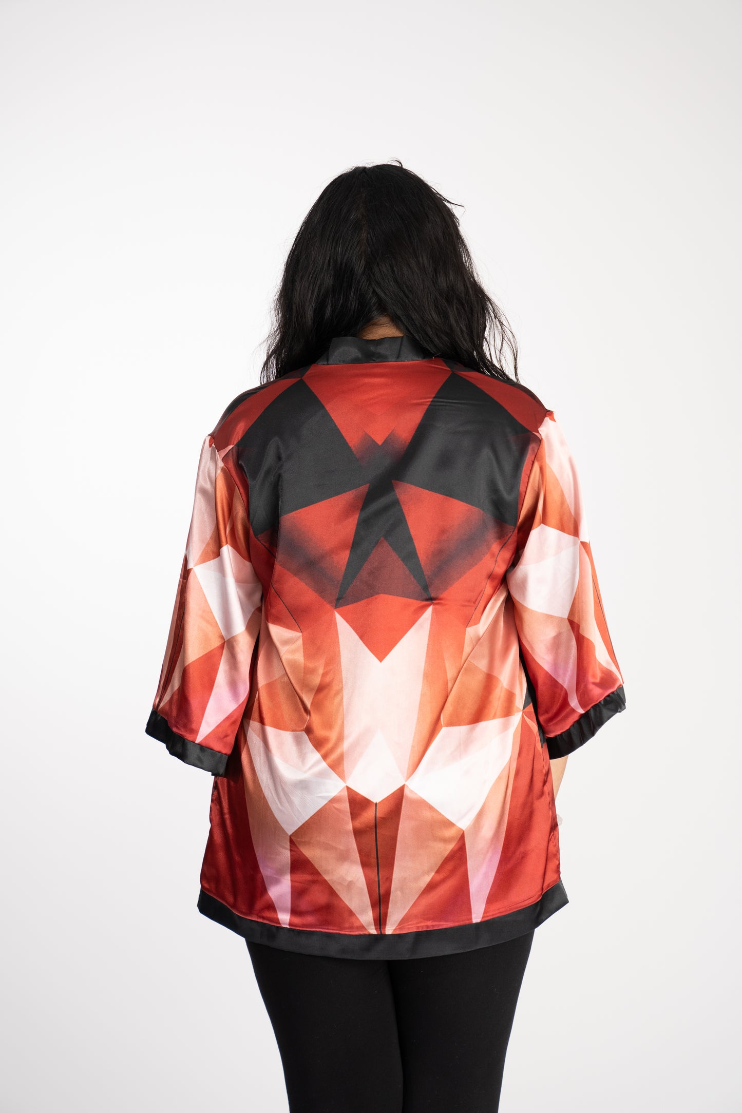 Red Fractals Kimono