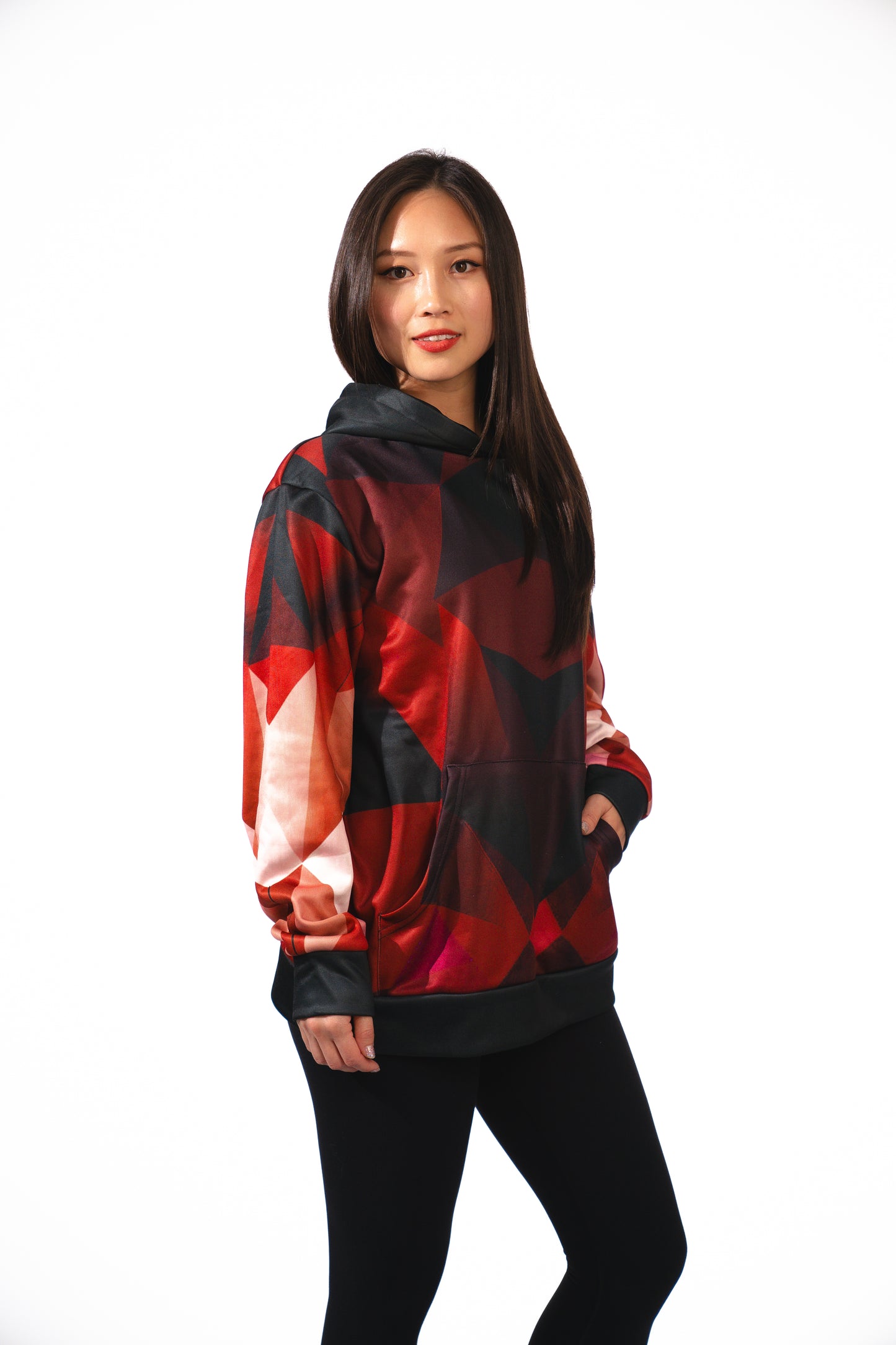 Red Fractal Hoodie